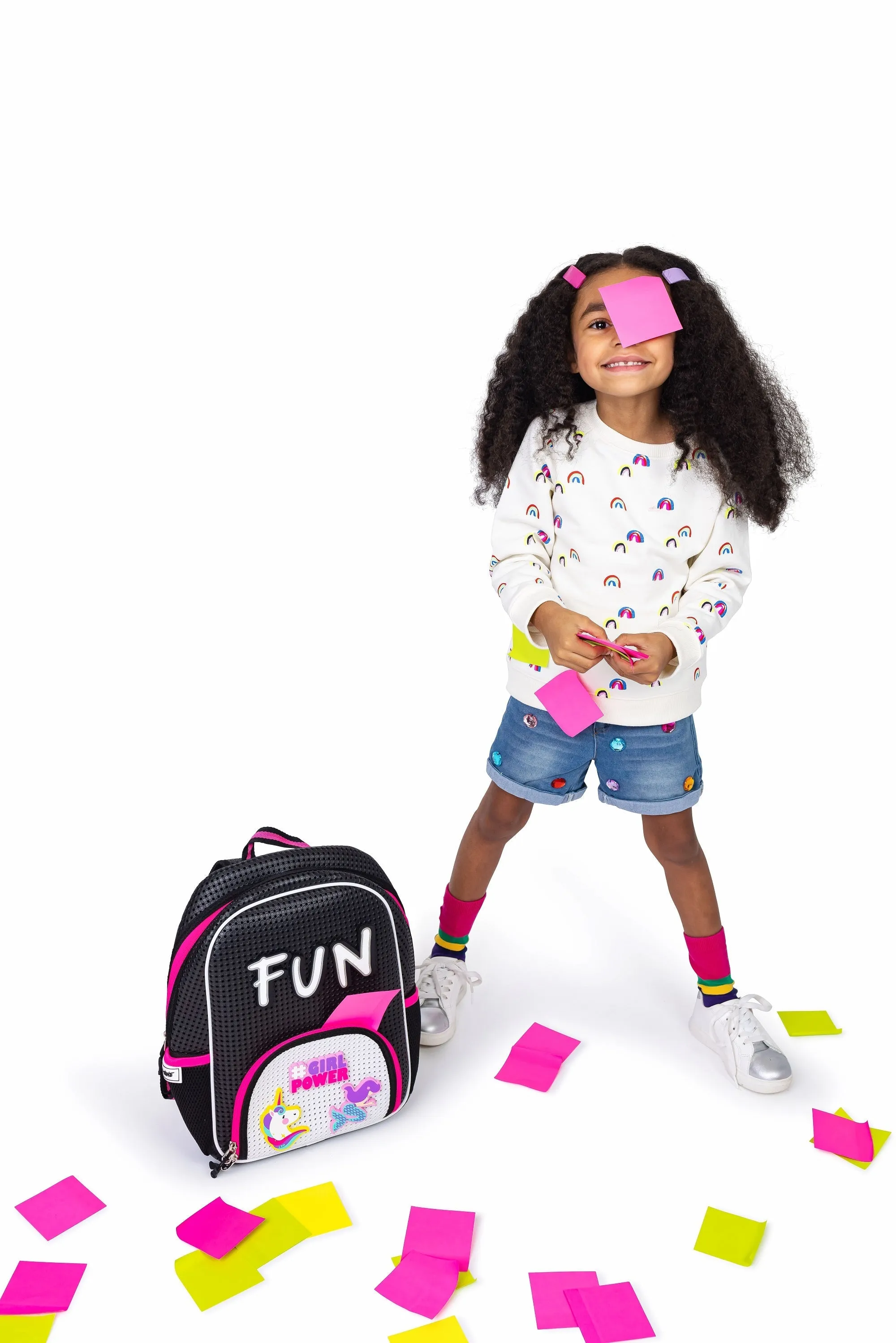 Little Starter Backpack Neon Pink with Nimix Fairy Set