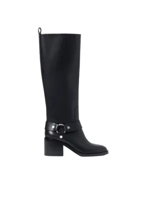 Loeffler Randall     Audrey Engineer Tall Boot in Black