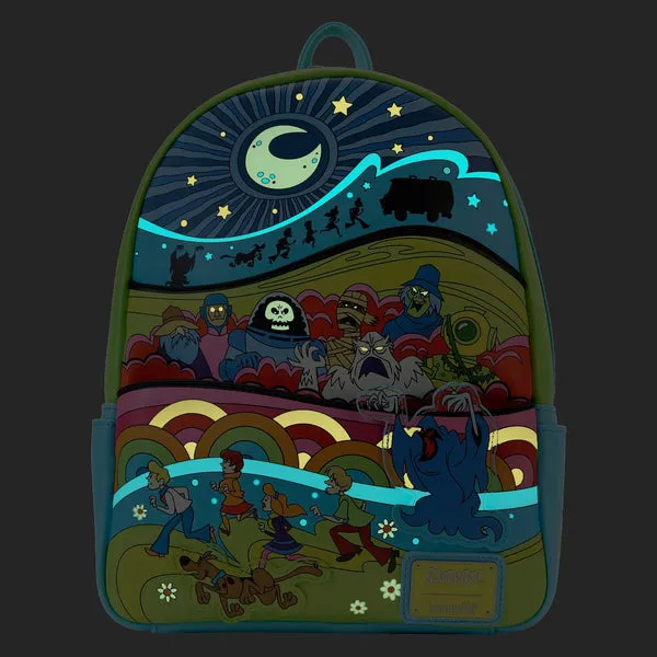 Loungefly x Scooby Doo Psychedelic Monster Chase Mini Backpack