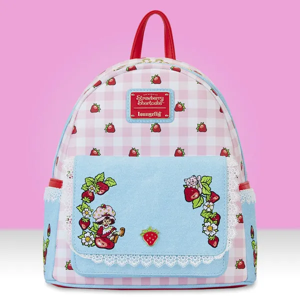 Loungefly x Strawberry Shortcake Denim Pocket Mini Backpack