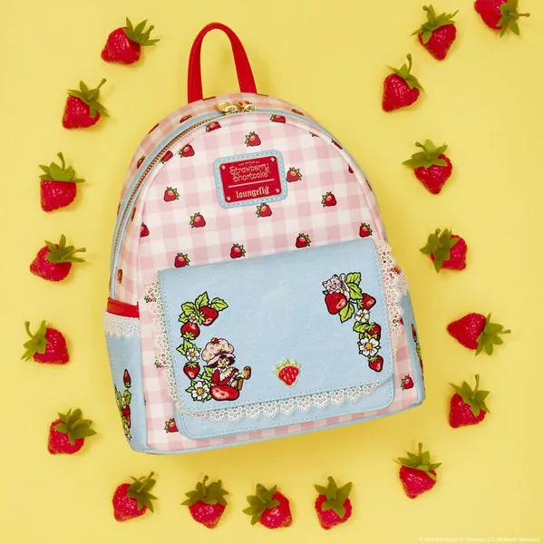 Loungefly x Strawberry Shortcake Denim Pocket Mini Backpack