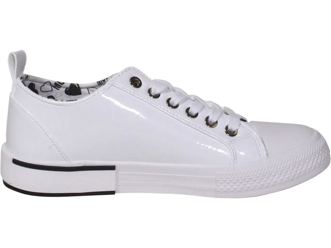 Love Moschino Women's Low Top Sneakers White Sz: 6 JA15372G0BJG0100