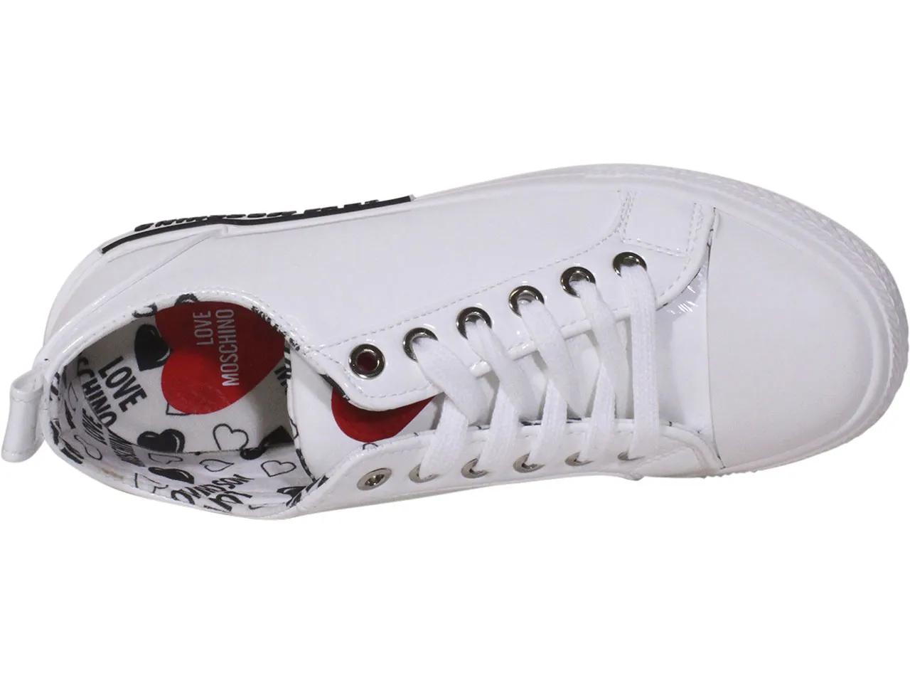 Love Moschino Women's Low Top Sneakers White Sz: 6 JA15372G0BJG0100