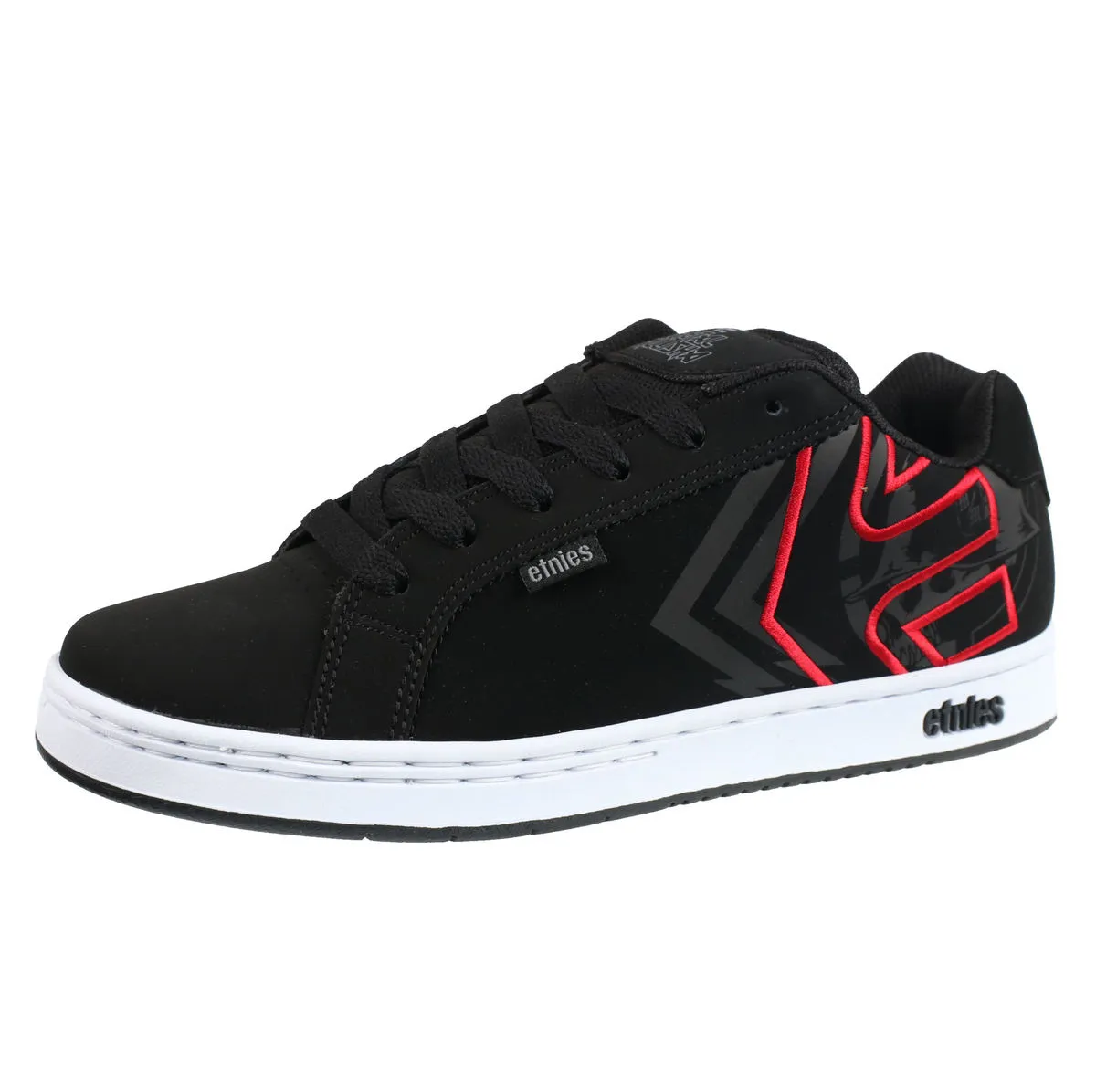 low sneakers men's - METAL MULISHA - 978 BLACK/WHITE/RED  -  Metal-shop