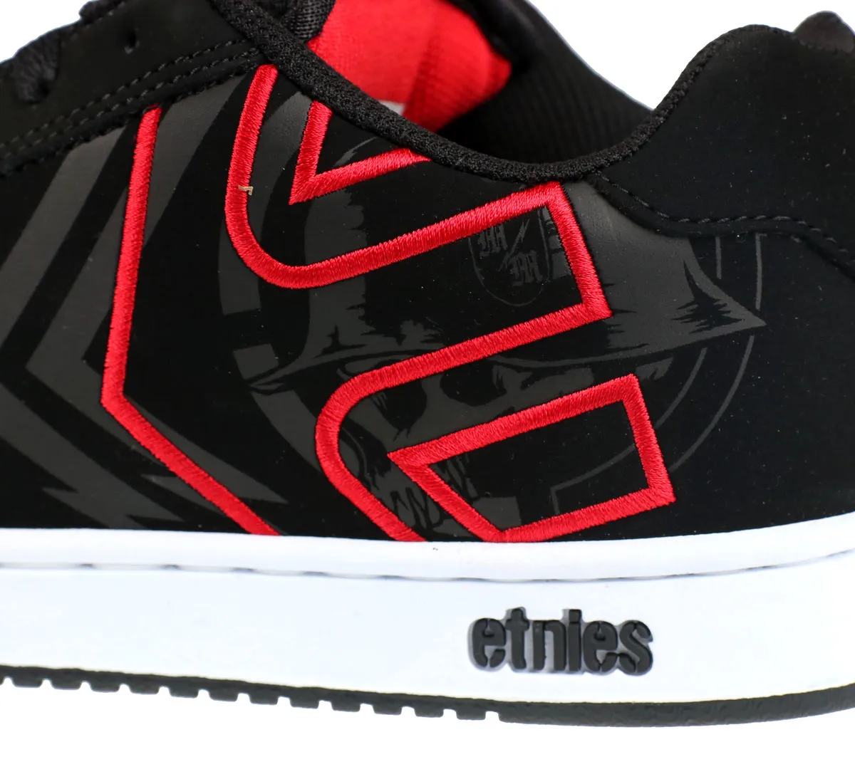 low sneakers men's - METAL MULISHA - 978 BLACK/WHITE/RED  -  Metal-shop