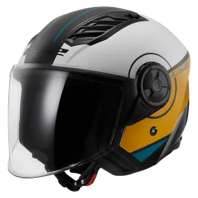 LS2 OF616 Airflow II Cover Helmet - White/Brown