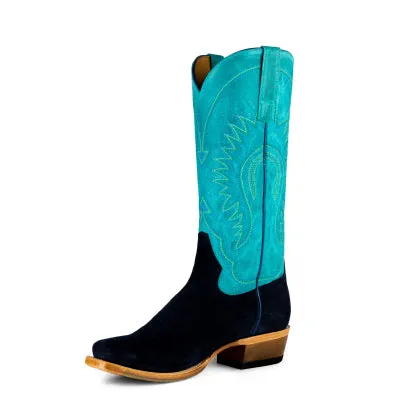 Macie Bean Ladies' Looney Moon Blue Suede Boot