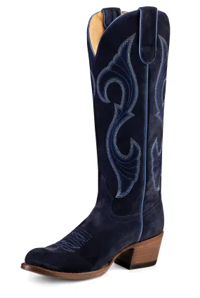 Macie Bean Marine Blue Suede Ladies' Boot