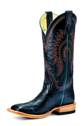 Macie Bean Women's Black Smooth Ostrich Western Boot