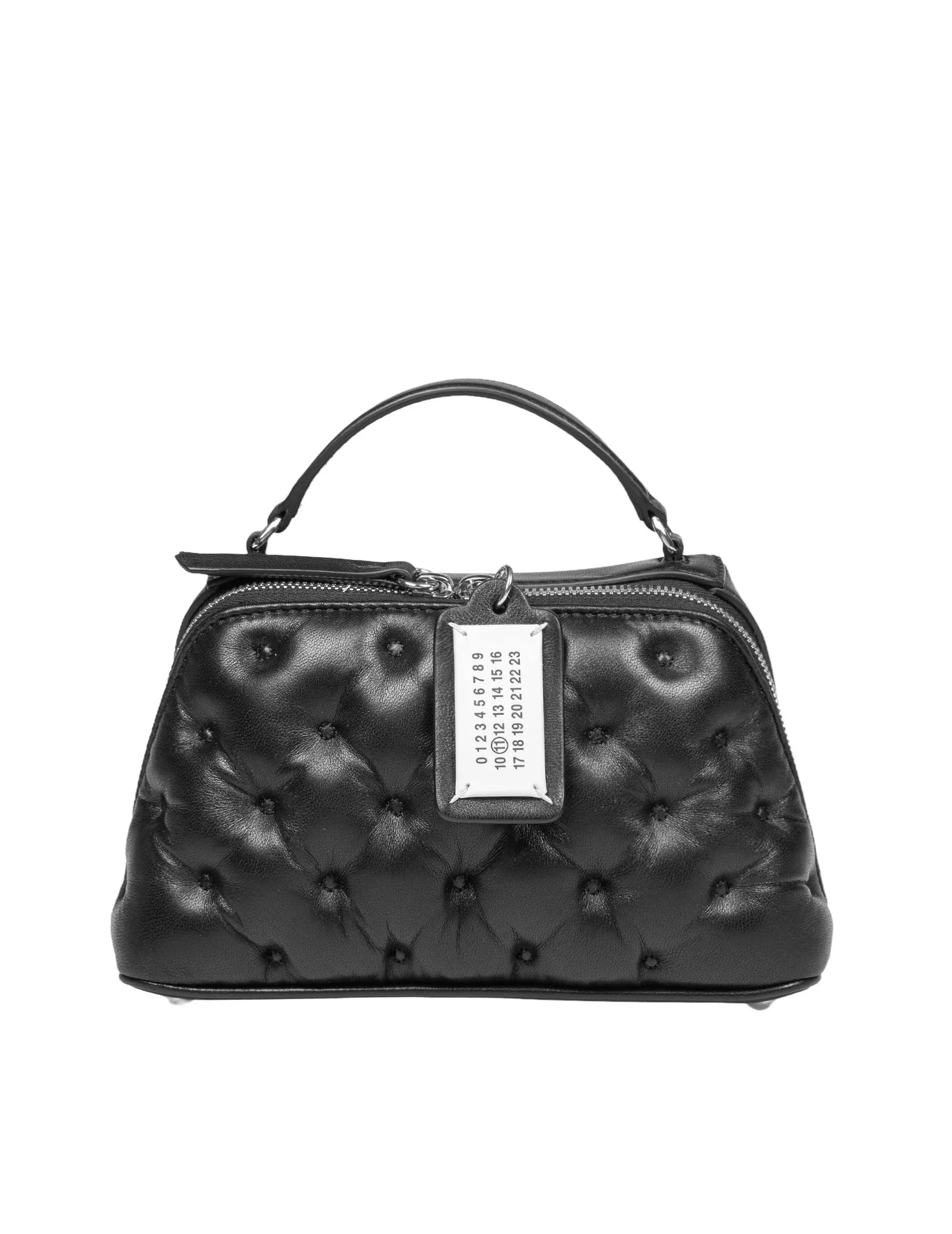 MAISON MARGIELA GLAM SLAM TRAPEZE HANDBAG IN NAPPA COLOR BLACK