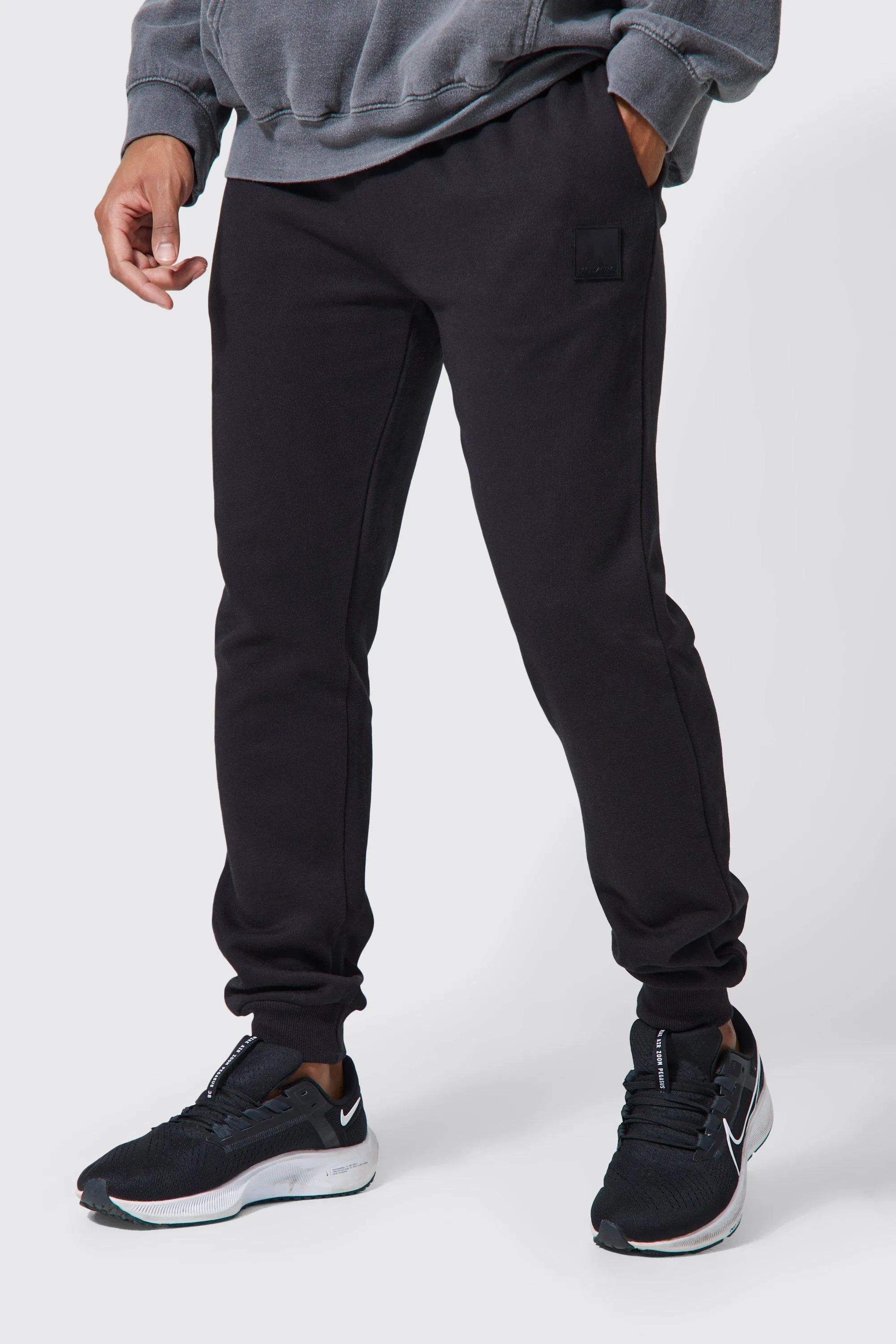 Man Active Gym Pocket Detail Regular Fit Joggers | boohooMAN UK