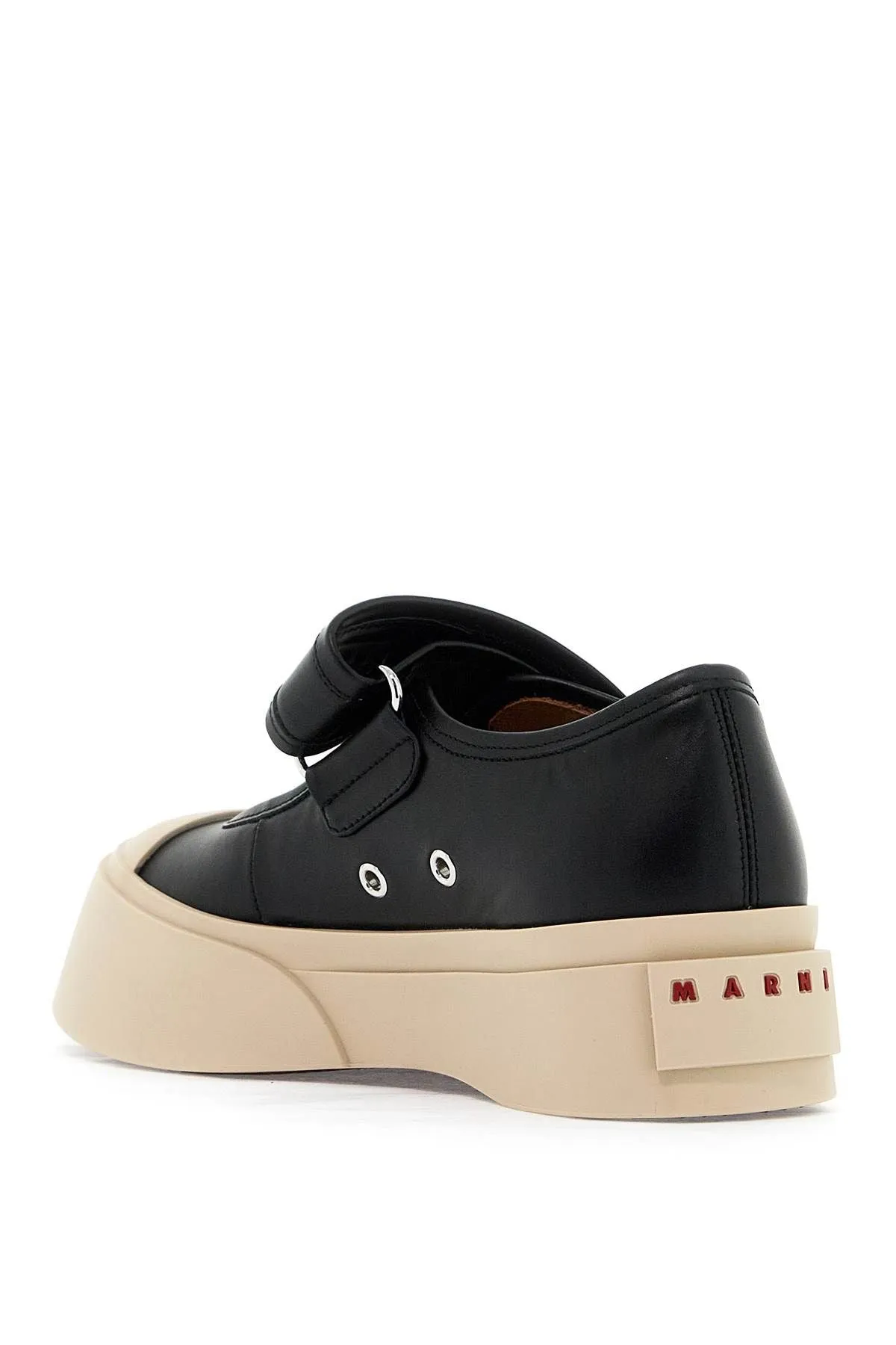 Marni    Marni Pablo Mary Jane Nappa Leather Sneakers