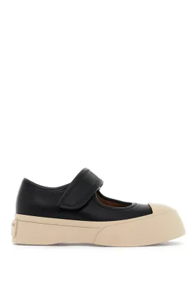 Marni    Marni Pablo Mary Jane Nappa Leather Sneakers