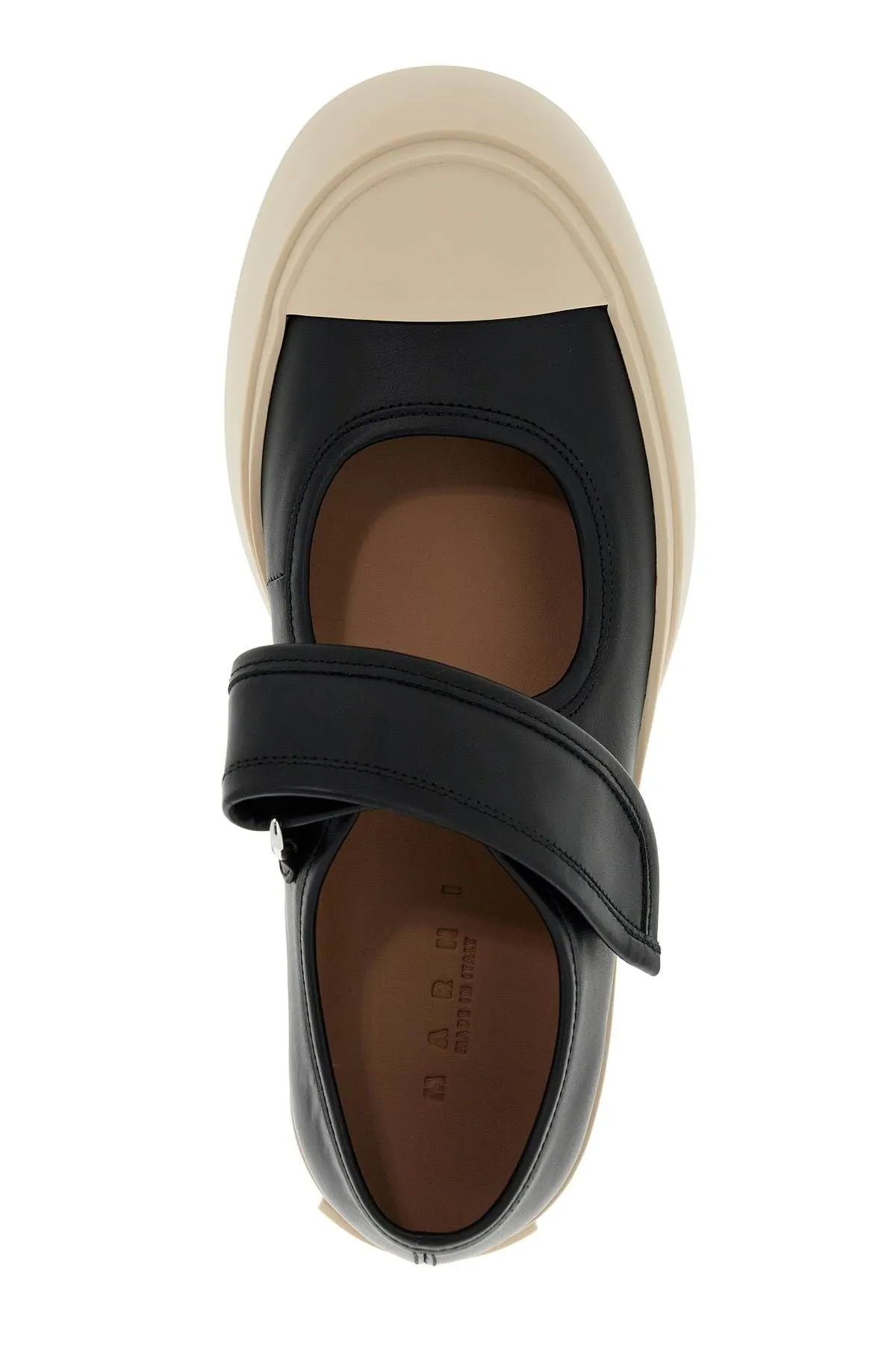 Marni    Marni Pablo Mary Jane Nappa Leather Sneakers