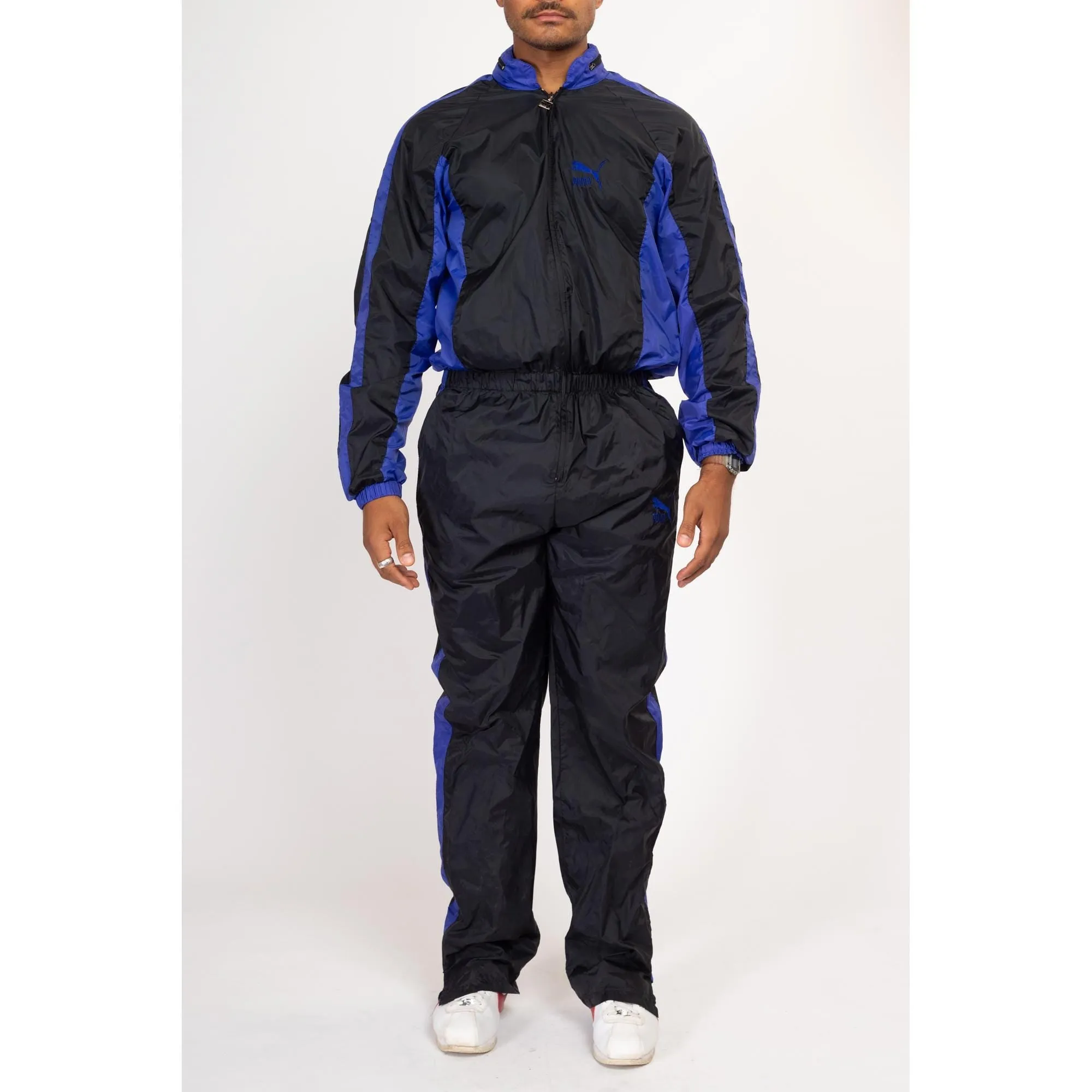 Medium 90s Puma One Piece Color Block Tracksuit