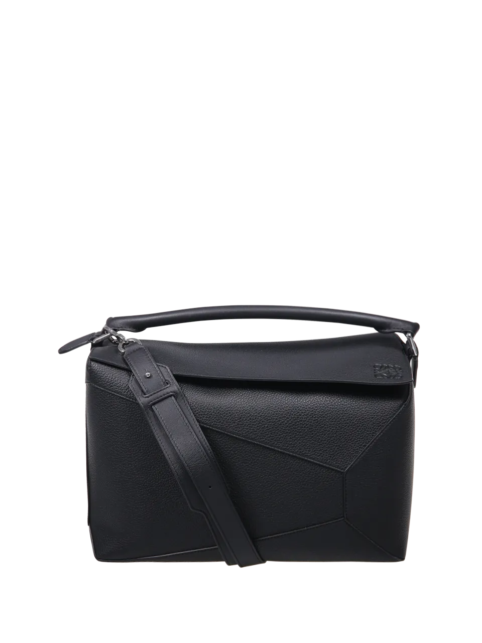 MEN LOEWE BLACK CALF LEATHER BIG PUZZLE BAG