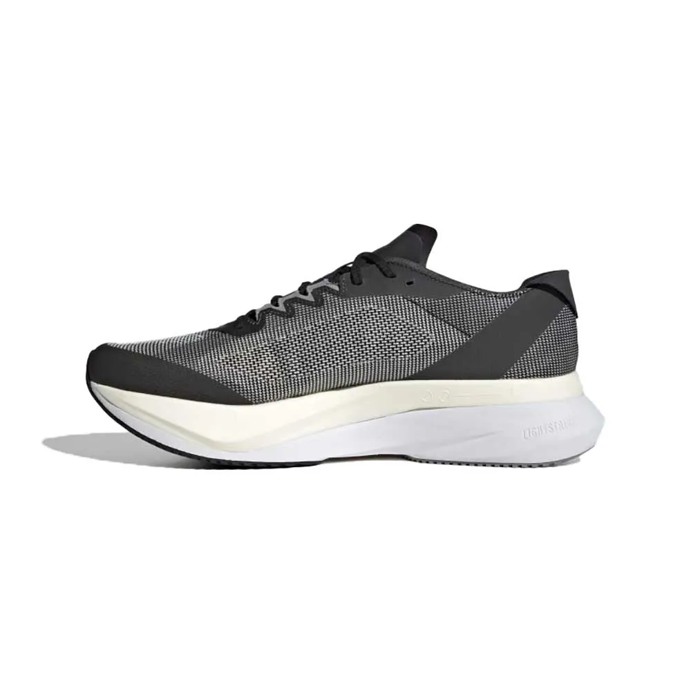 Men's Adizero Boston 12 Running Shoe - Core Black/FTWR White/Carbon - Regular (D)