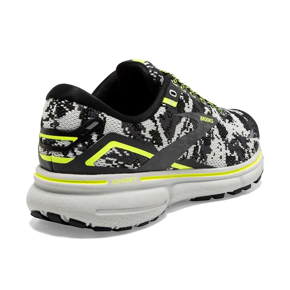 Men's Ghost 15 Camo Running Shoe - Black/Ebony/Nightlife - Regular (D)