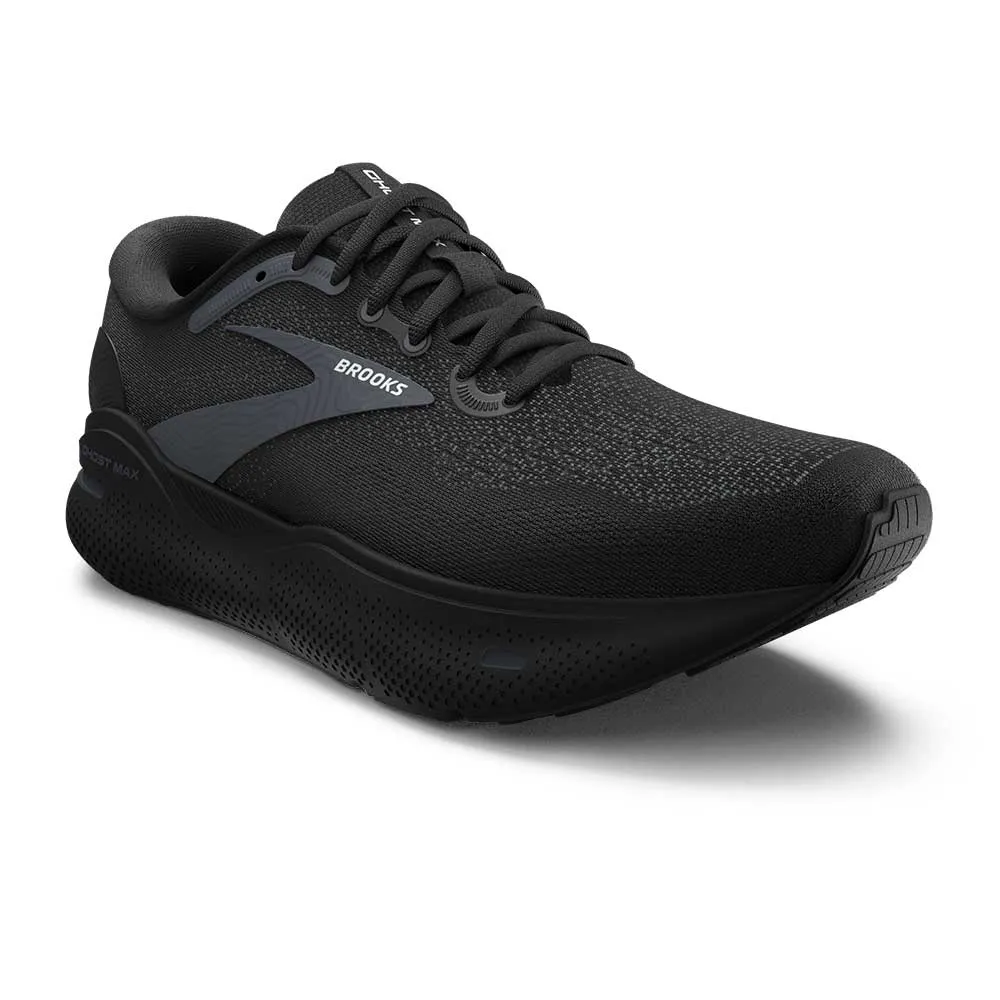 Men's Ghost Max Running Shoe - Black/Black/Ebony- Regular (D)