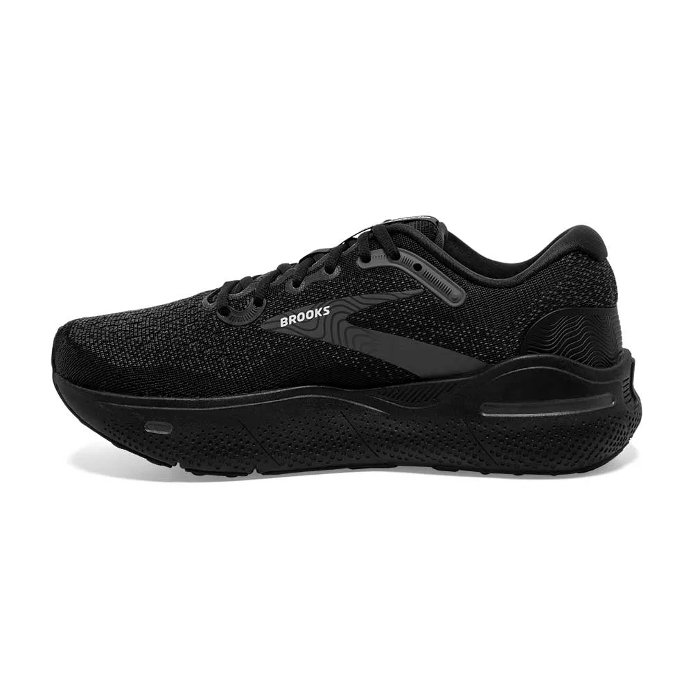 Men's Ghost Max Running Shoe - Black/Black/Ebony- Regular (D)