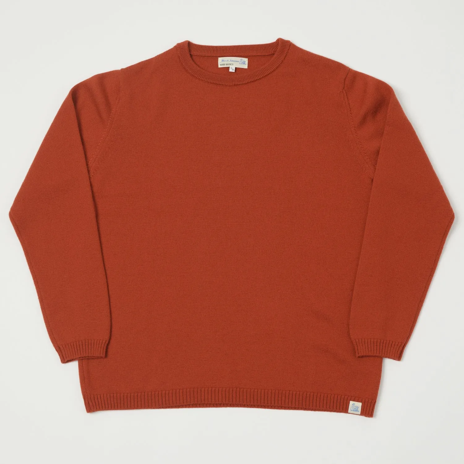 Merz b. Schwanen MWRC01 Knit Crew Neck Pullover - Clay