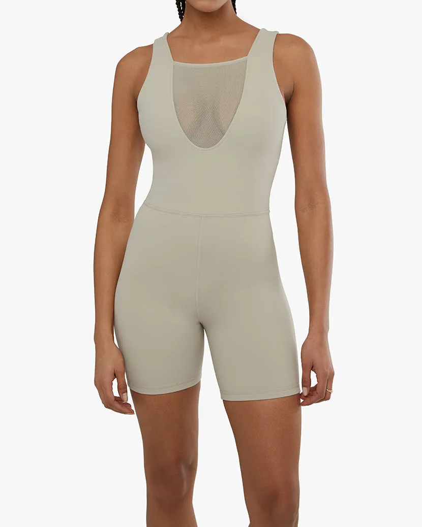 Mesh Romper | Stone