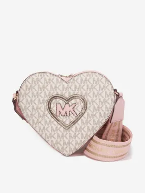 Michael Kors Girls Heart Shoulder Bag in Pink