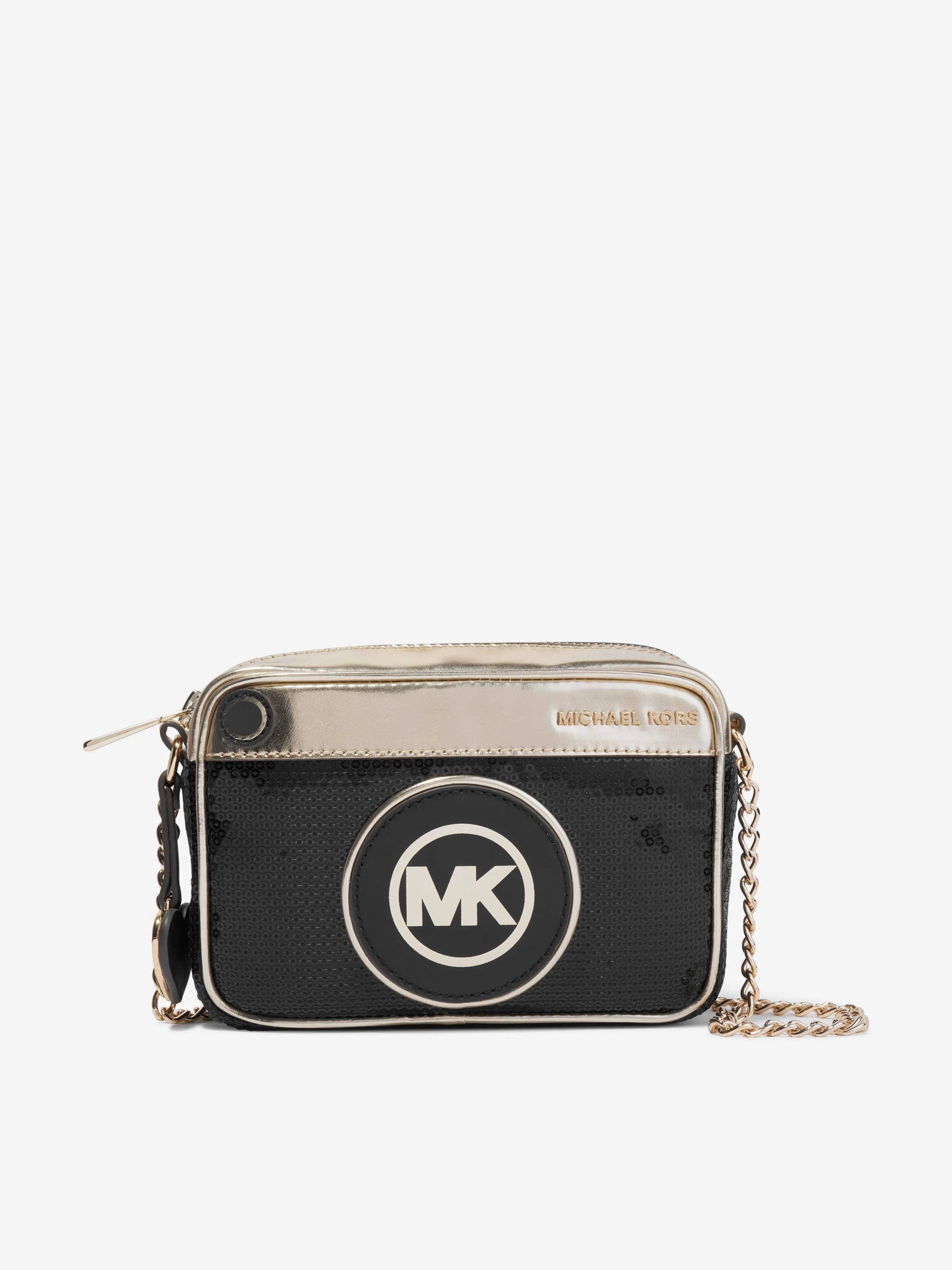 Michael Kors Girls Logo Shoulder Bag in Black