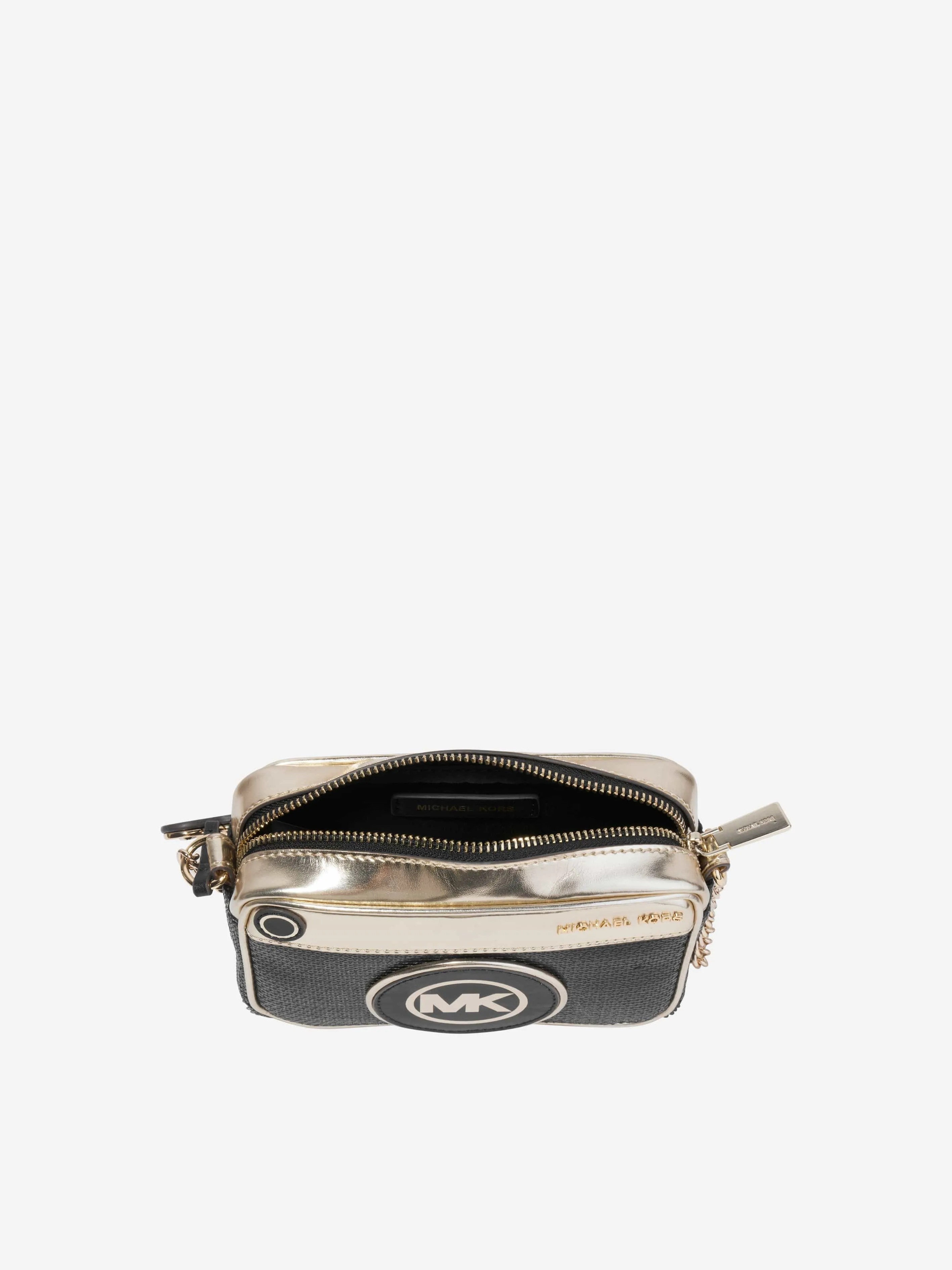 Michael Kors Girls Logo Shoulder Bag in Black