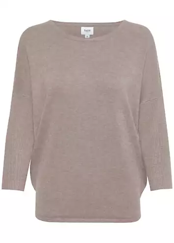 Mila Round Neck Pullover by Saint Tropez | Look Again