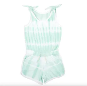 Mint Tie Dye Terry Romper