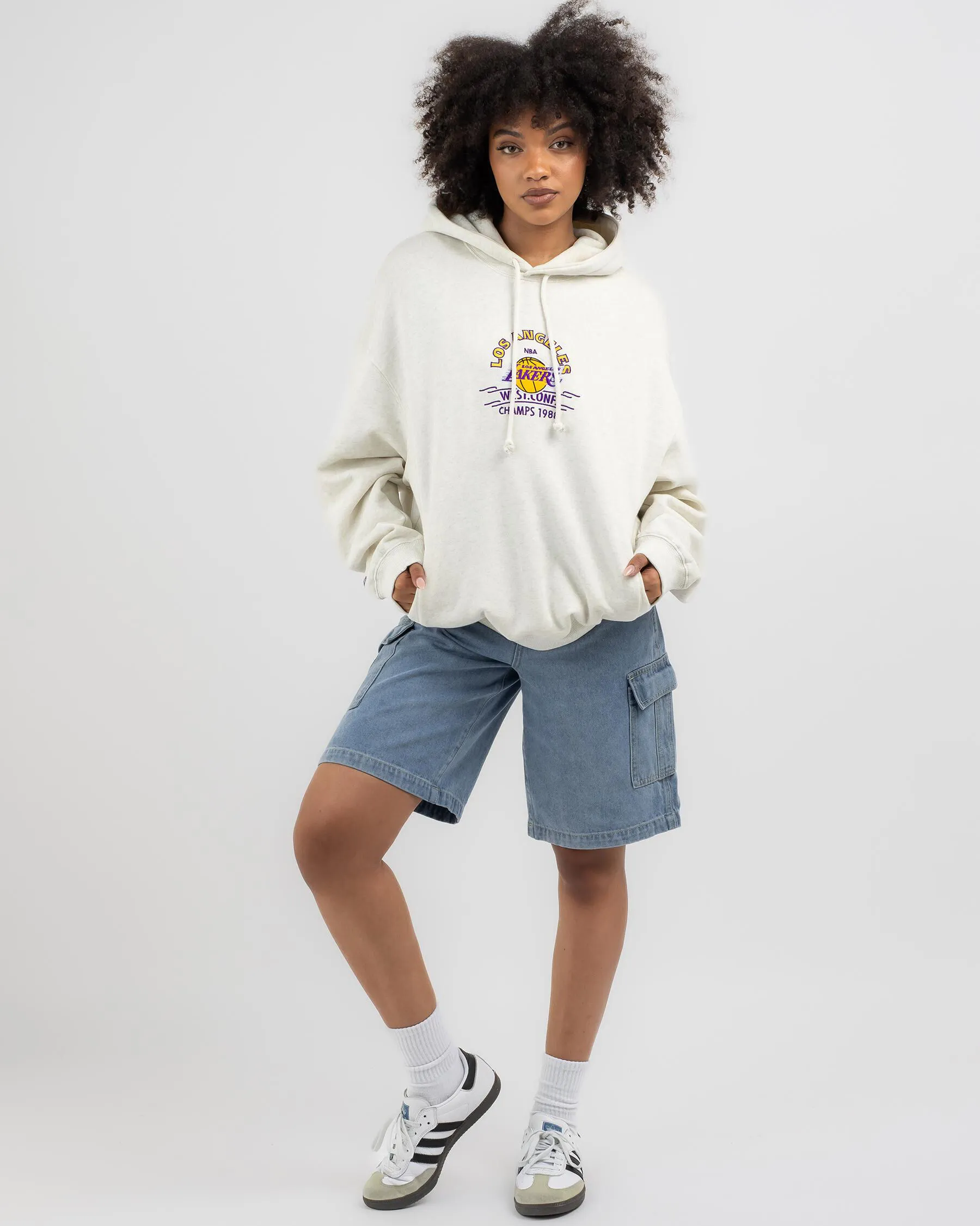 Mitchell & Ness Los Angeles Lakers Letterman Hoodie