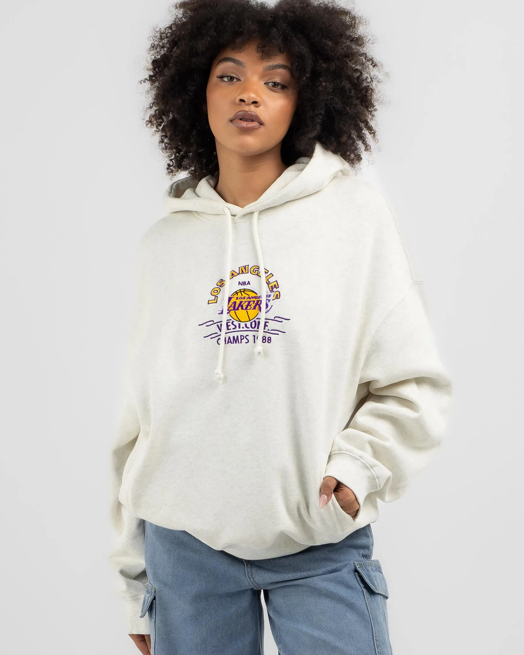 Mitchell & Ness Los Angeles Lakers Letterman Hoodie