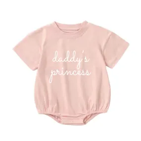 MLW By Design - Daddy's Princess T-shirt Romper | Pink