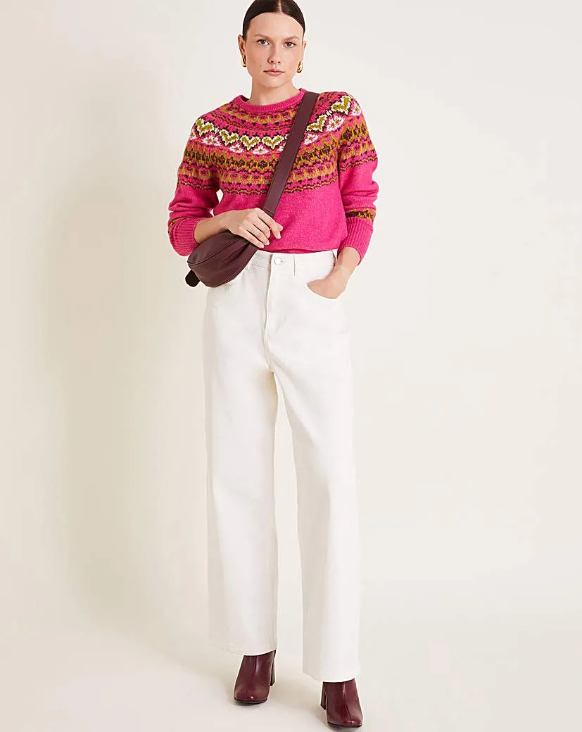 Monsoon Fern Fair Isle Jumper