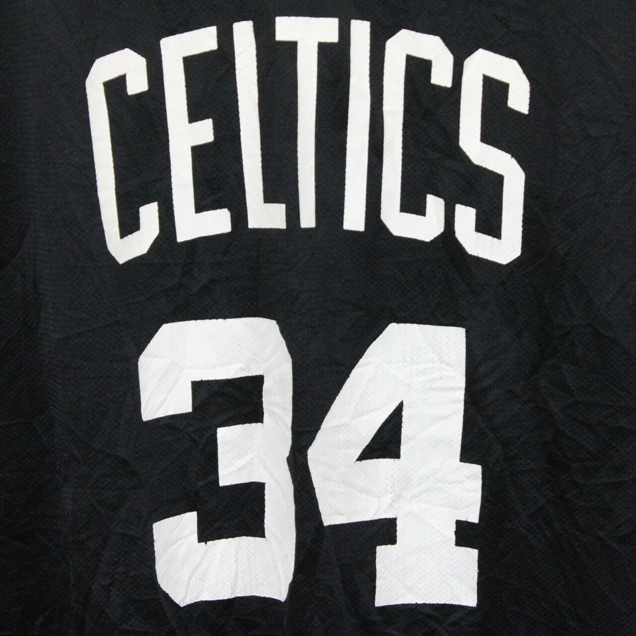 NBA REEBOK 00s Boston CELTICS Jersey Black | XL