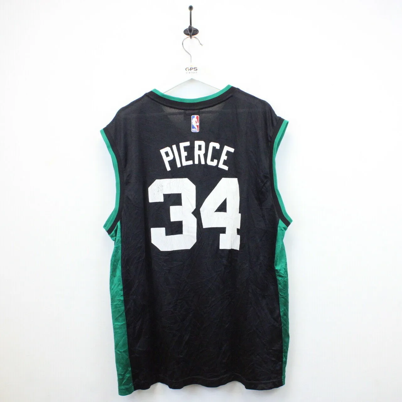 NBA REEBOK 00s Boston CELTICS Jersey Black | XL