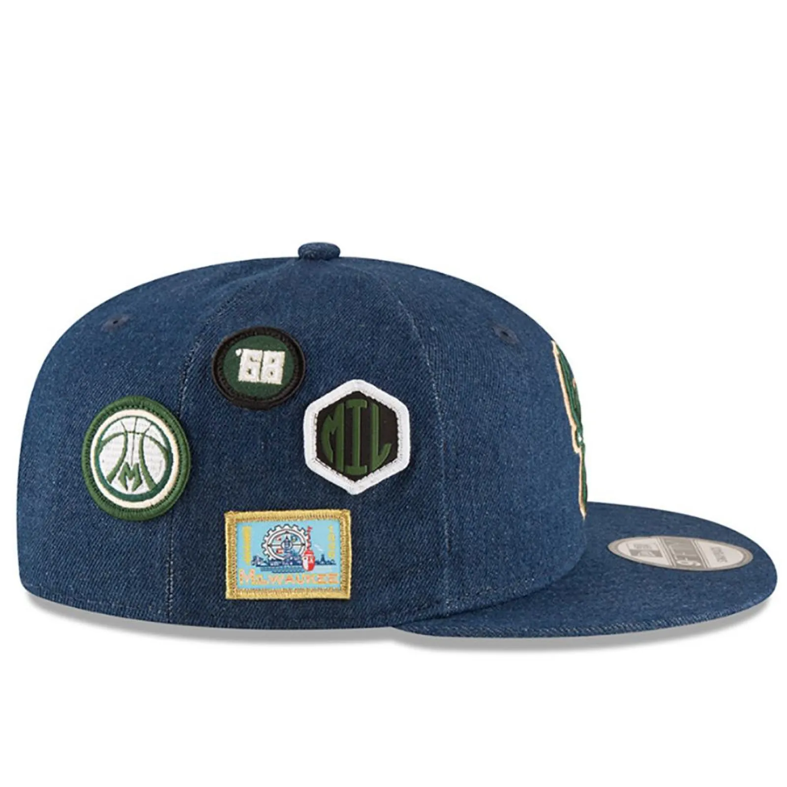 New Era NBA Draft 950 Milwaukee Bucks Cap ''Jeans''