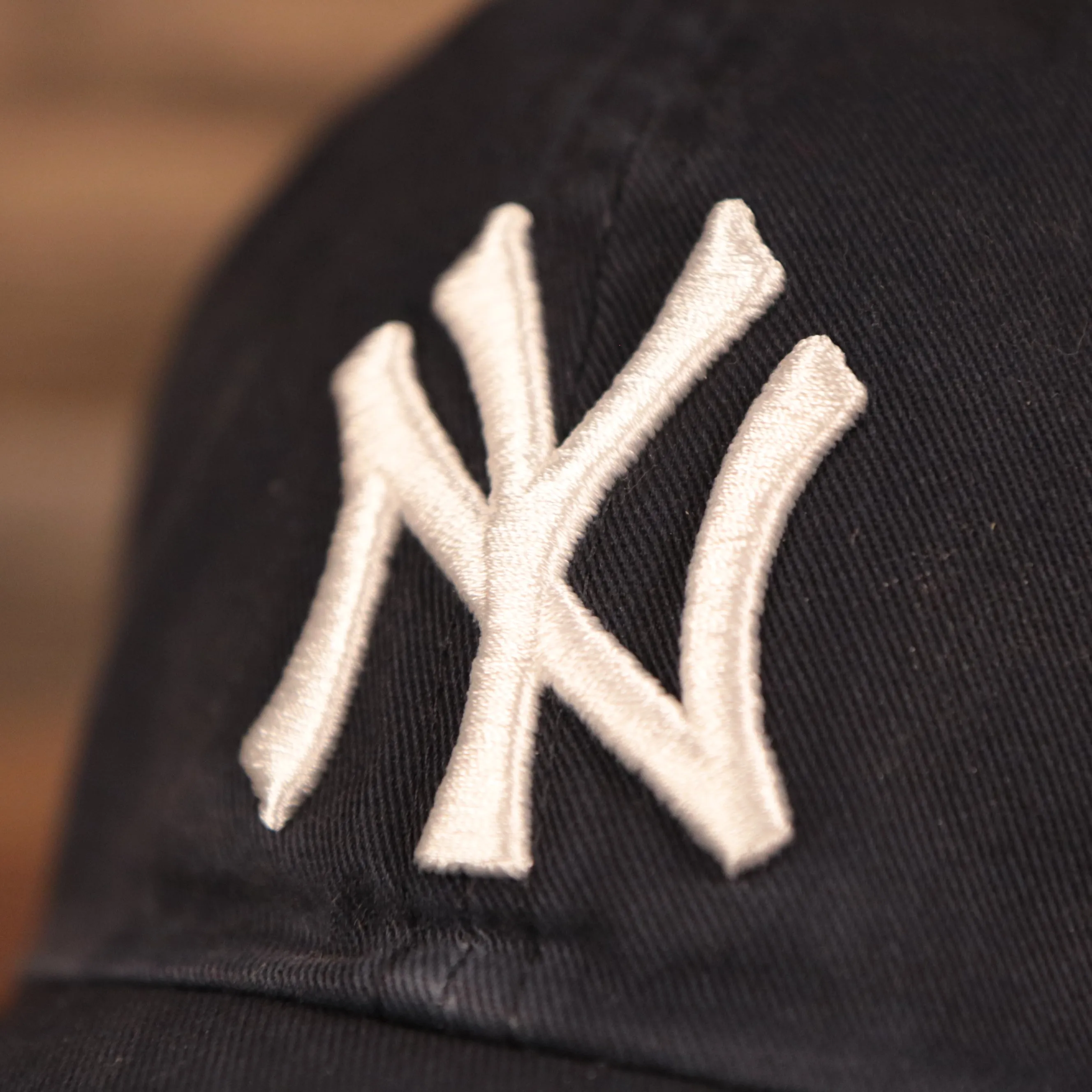 New York Yankees Pink Bottom Dad Hat | Navy Blue Adjustable Hat | Pink Brim Dad Hat