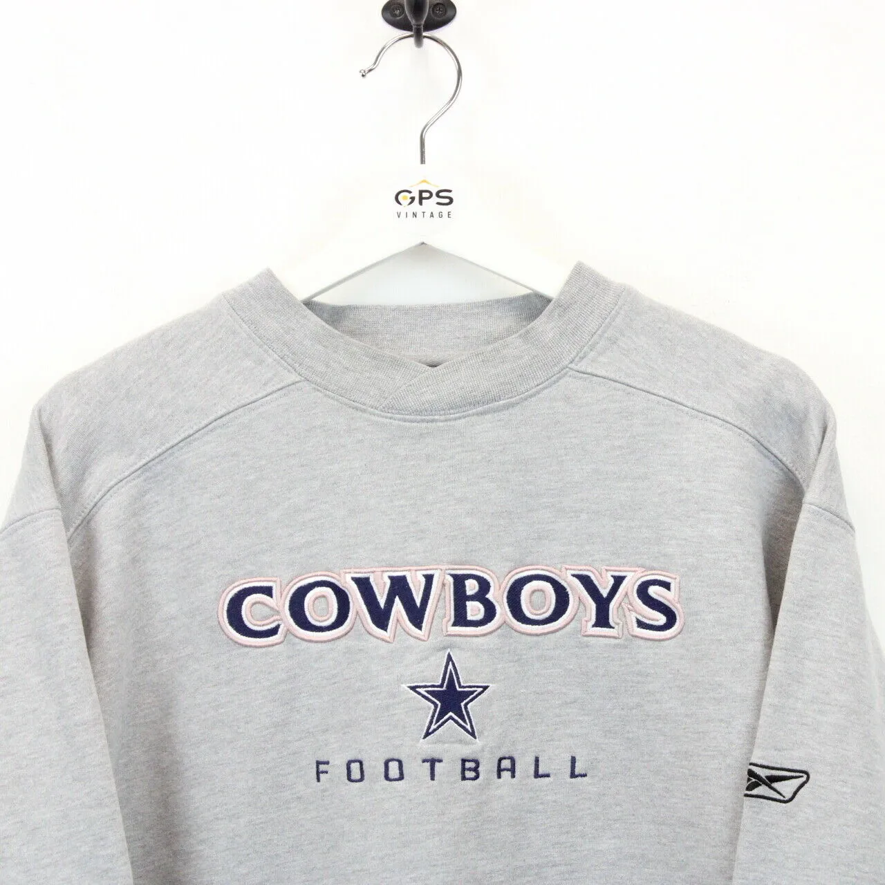 NFL REEBOK 90s DALLAS COWBOYS Sweatshirt Grey | Medium