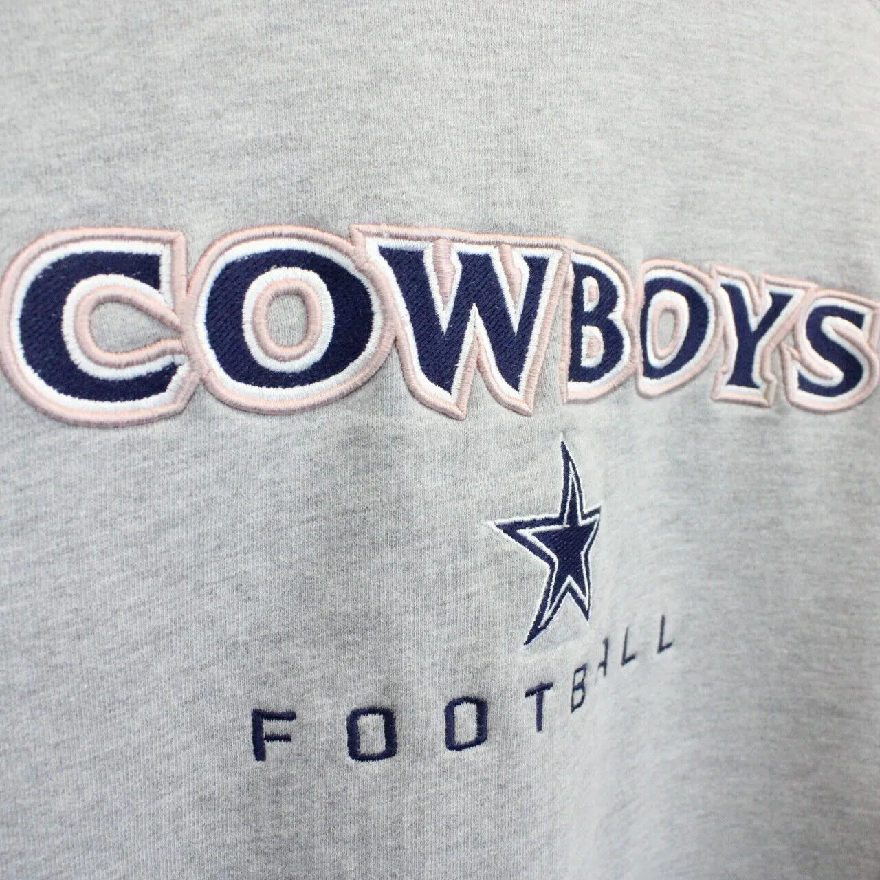 NFL REEBOK 90s DALLAS COWBOYS Sweatshirt Grey | Medium