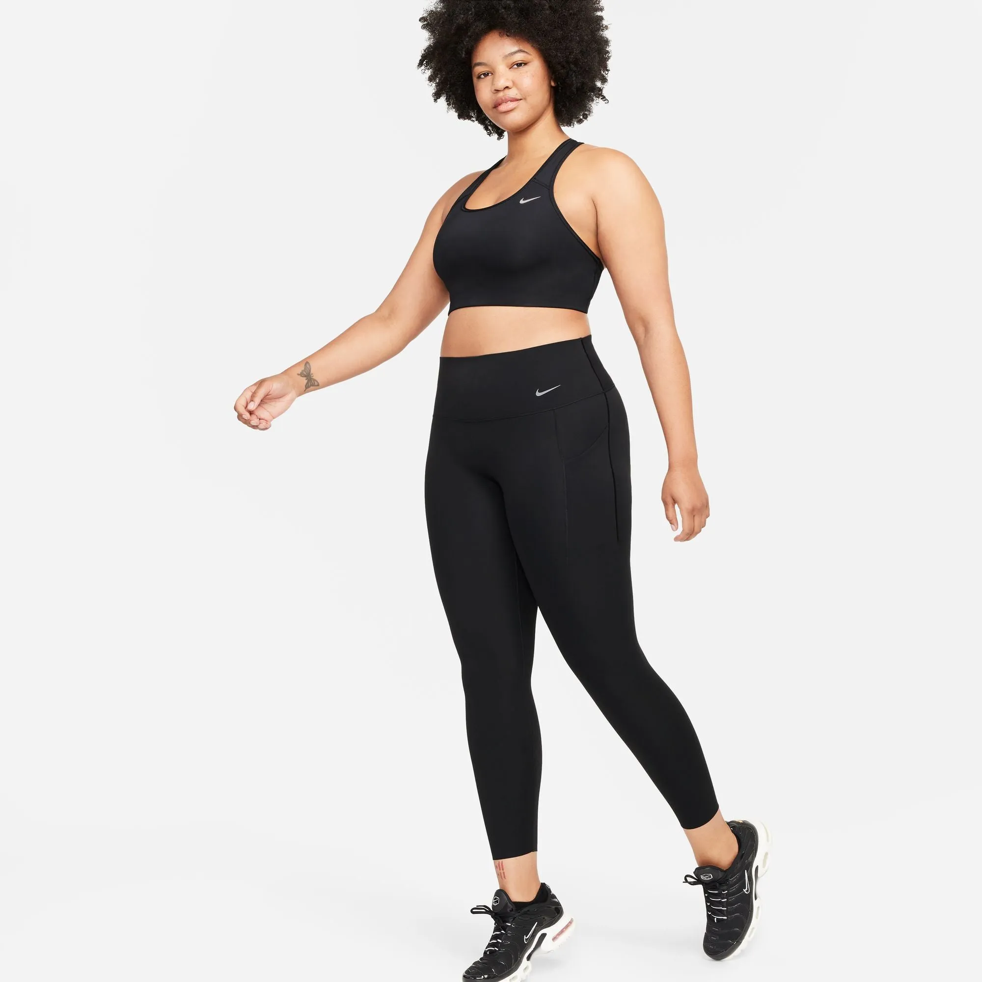 Nike Women's Universa Medium-Support High-Waisted 7/8 Leggings Black