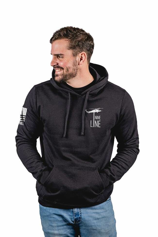 Nine Line Men's I Stand For Our National Anthem Hoodie in Black