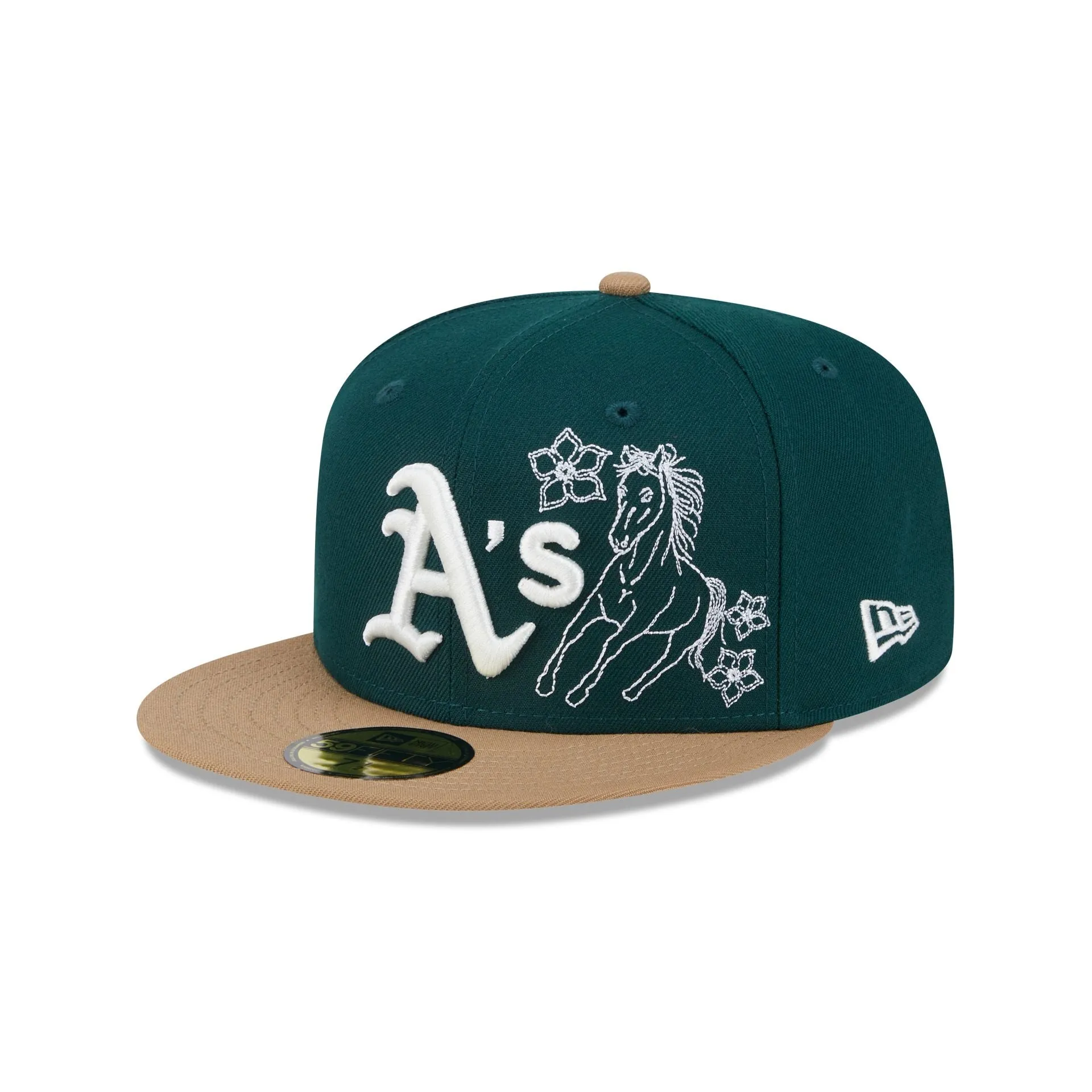 Oakland Athletics Western Khaki 59FIFTY Fitted Hat