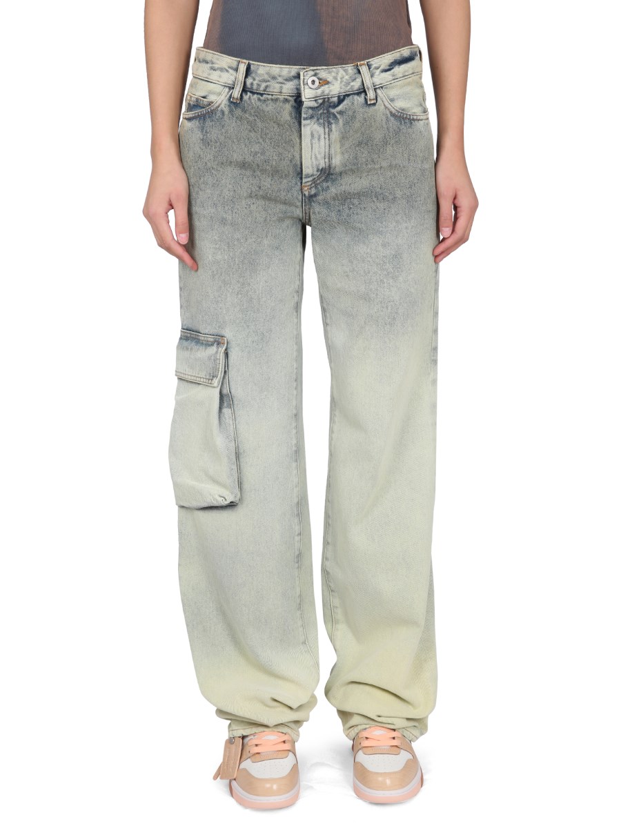 OFF-WHITE      JEANS TOYBOX IN DENIM DI COTONE