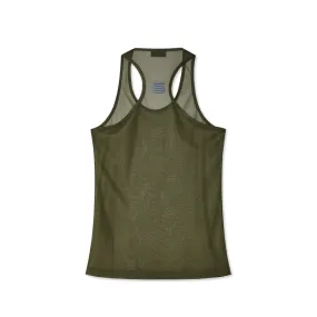 OLLY SHINDER  Men's Sheer Raceback Vest Green 