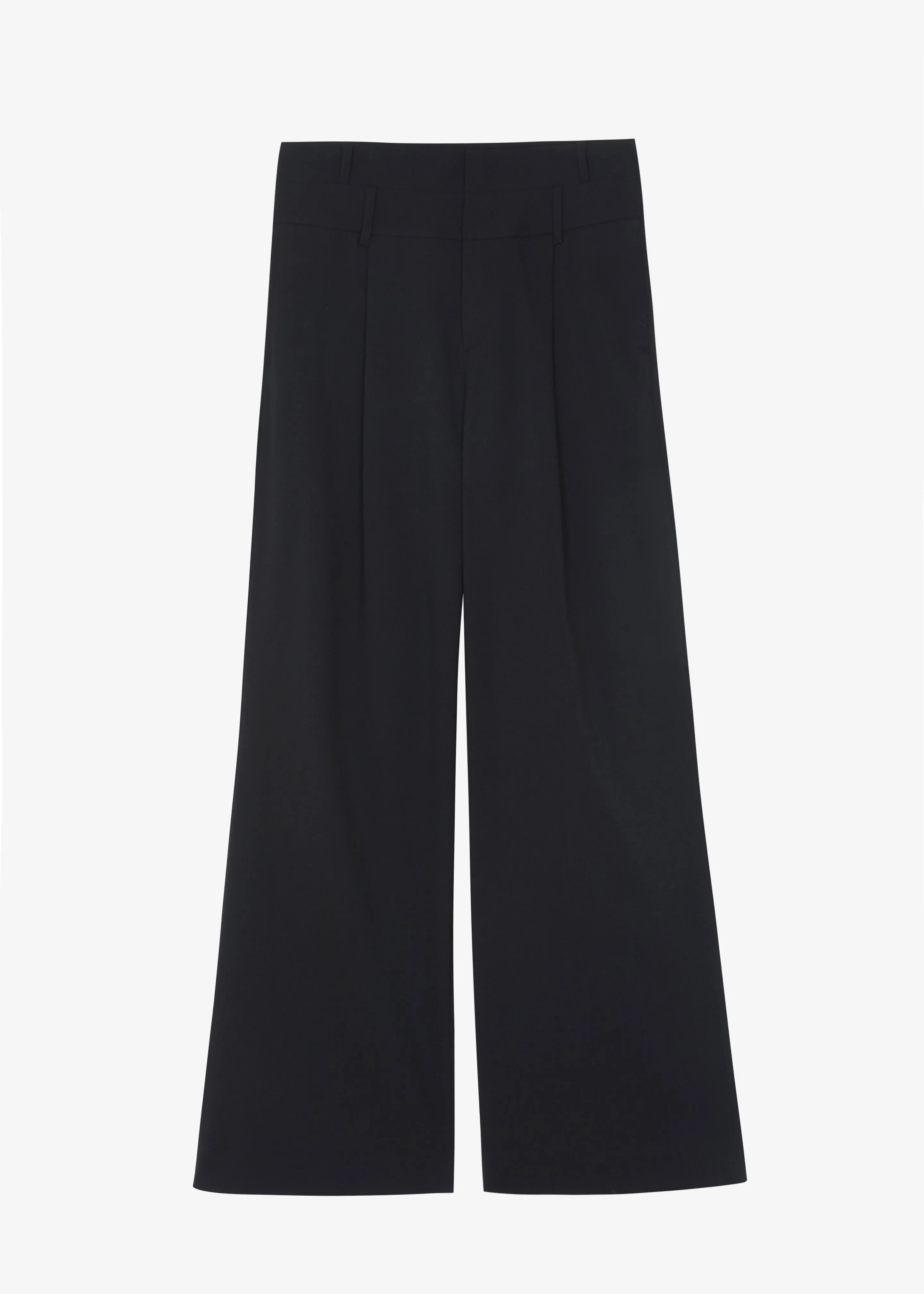 Olwen Pintuck Trousers - Black