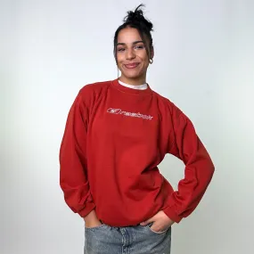 Orange 90s Reebok Spellout Sweatshirt (L)