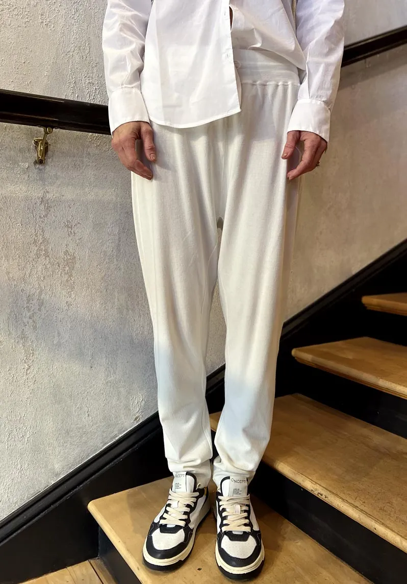 Oversize Fit Trousers - Ivory