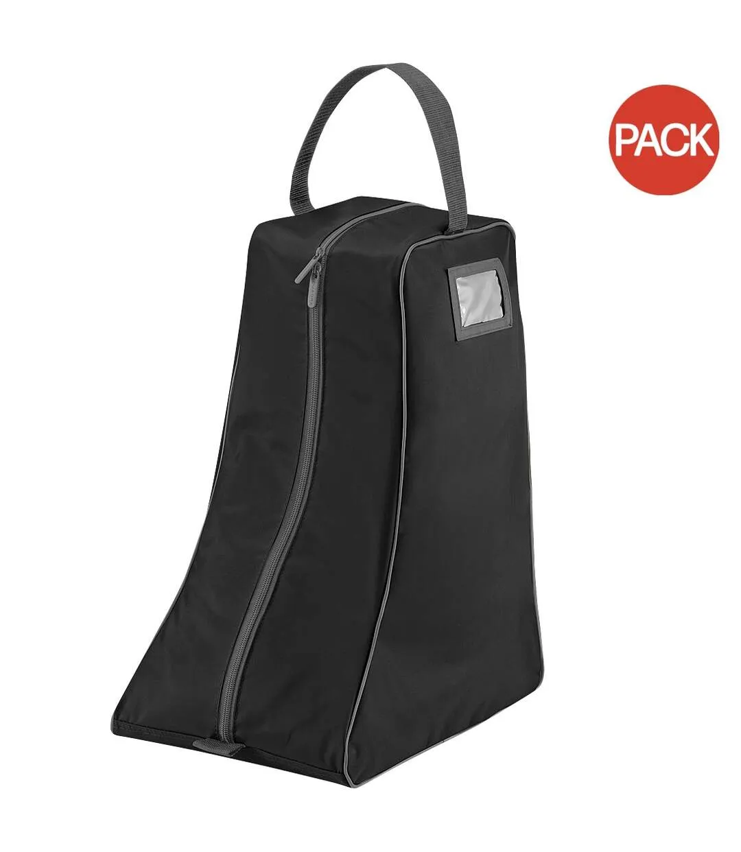 Pack of 2  Large boot bag  one size black/graphite Quadra